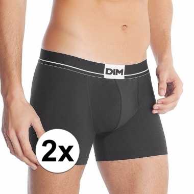 2x stuks super dim heren boxershorts zwart maat x large