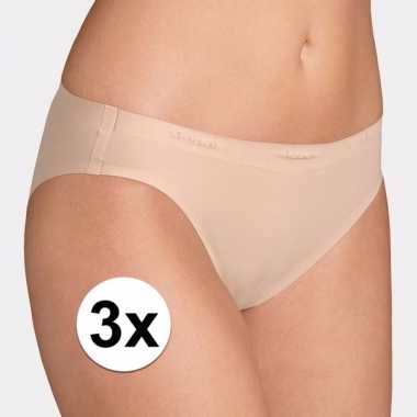 3x sloggi invisible tai dames ondergoed huidskleur