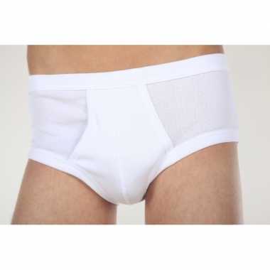 Set van 5x stuks klassieke beeren herenondergoed wit 100% katoen, maat: 2xl