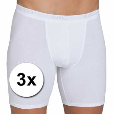 Sloggi basic heren boxershort wit 3 st