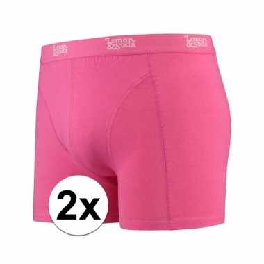Voordelige roze boxershorts 2 pak voor heren