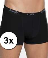 3 heren sloggi boxer shorts zwart