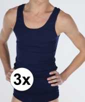 3x navy beeren heren hemd maat l