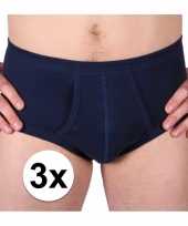 3x navy beeren heren ondergoed ondergoeds maat l