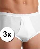 3x sloggi basic maxi ondergoed heren wit