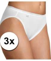 3x sloggi basic tai dames ondergoed wit