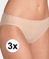 3x sloggi invisible tai dames ondergoed huidskleur