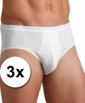 3x witte sloggi basic midi ondergoed ondergoed voor heren