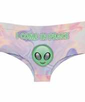 Fun ondergoed alien print voor dames