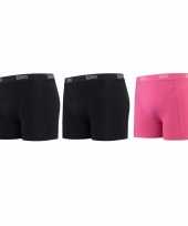 Lemon and soda boxershorts 3 pak zwart en roze l