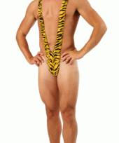 Mankini in tijgerprint