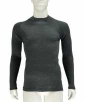 Thermo shirt antraciet lange mouw voor heren