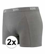 Voordelige grijze boxershorts 2 pak voor heren