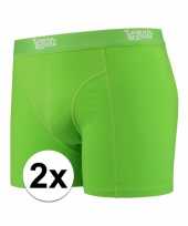 Voordelige groene boxershorts 2 pak voor heren