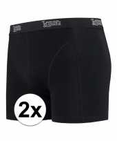 Voordelige zwarte boxershorts 2 pak voor heren